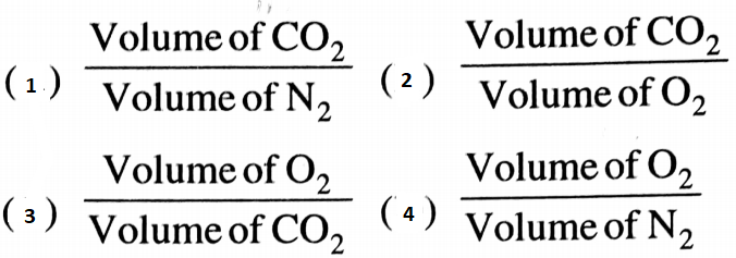 Respiratory System Respiration In Animals Respiration Quotient Question 25