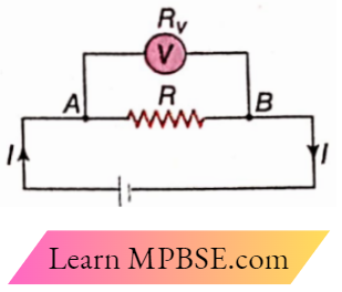Class 12 Physics Current Electricity Electric Current And Ohm's Law Connection Of Voltmeter