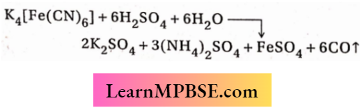 P Block Elements Pottasium Ferrocynide Is Heated With Concentrated