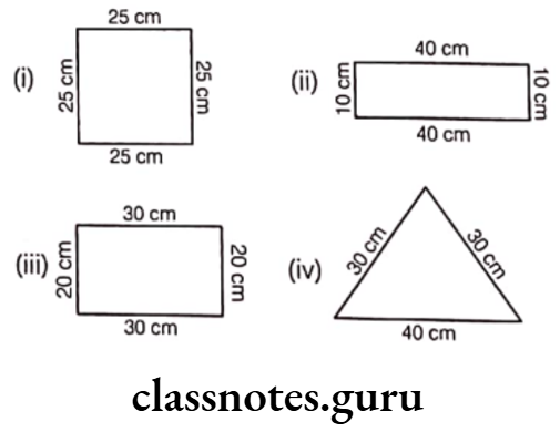 Class 6 Maths Chapter 10 Mensuration Exercise 10.1 Question 16